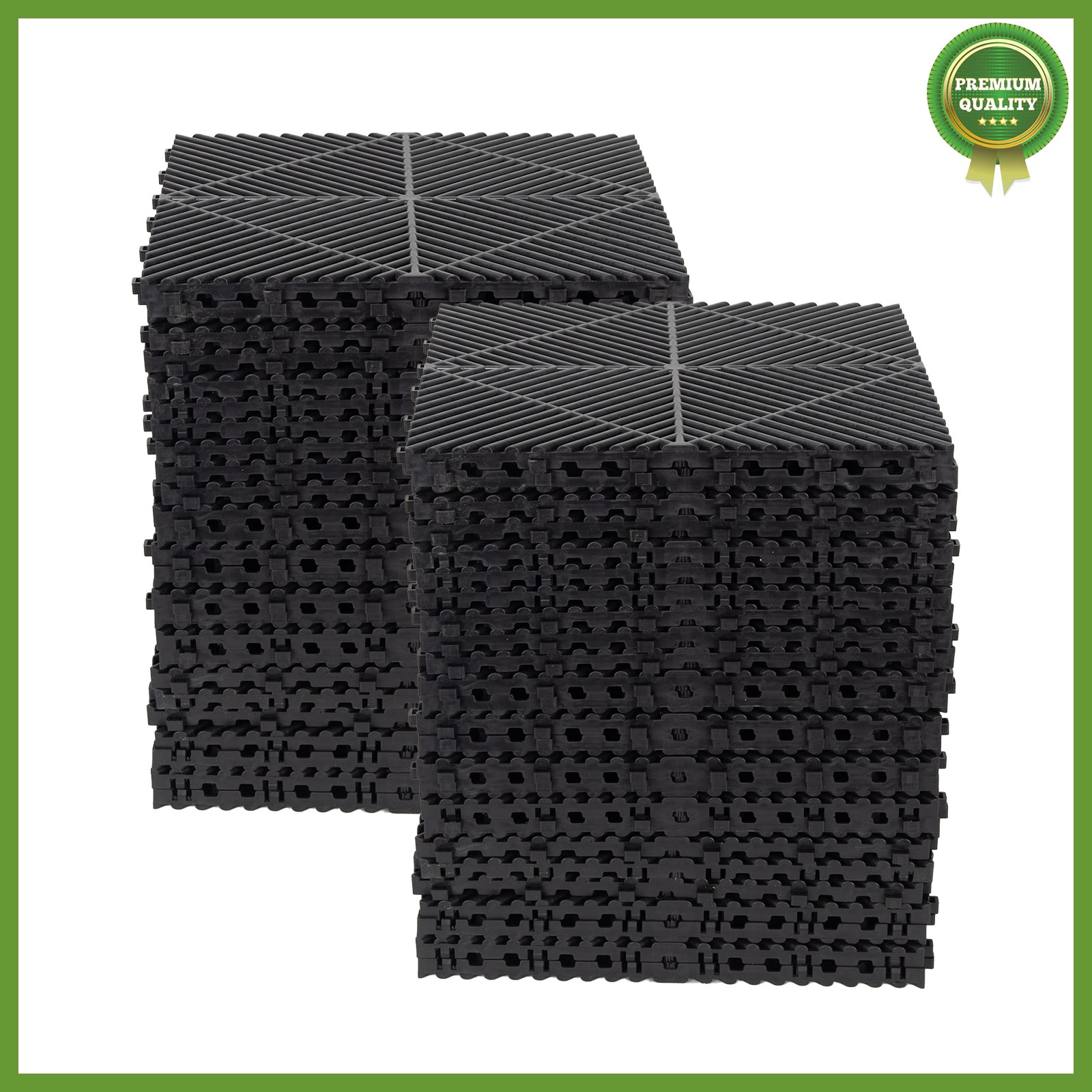 15.75”x15.75” Garage Tiles Interlocking Tiles Gym Flooring Mats 50PCS Tiles