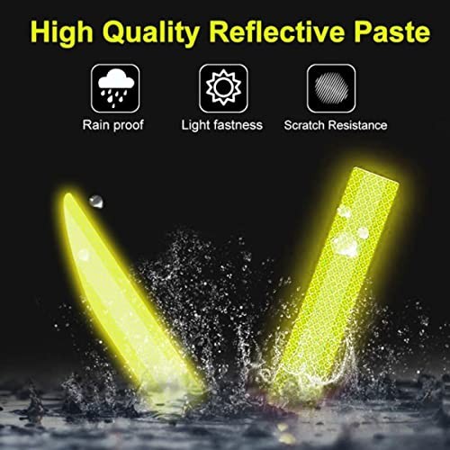 Car Trunk Reflective Sticker, Strong Reflective Anti-Scratch Waterproof Yellow