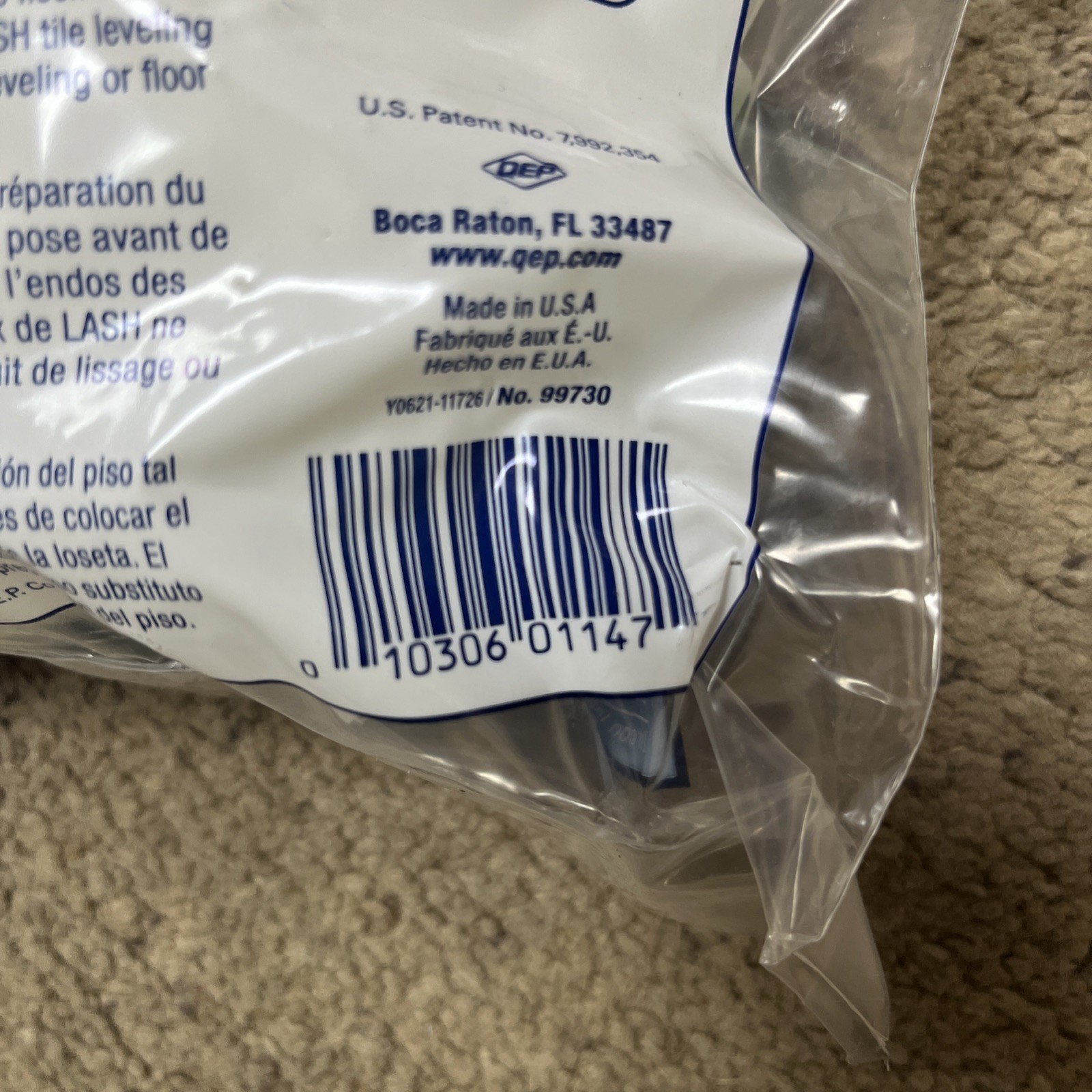 QEP LASH White 1/16 in. Clip Part A of 2-Part Tile LevelSystem(8BAG of 100clips)