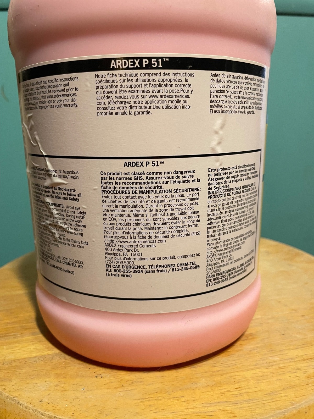 Ardex P51 Primer for bonding underlayments and toppings over concrete 1 Gallon