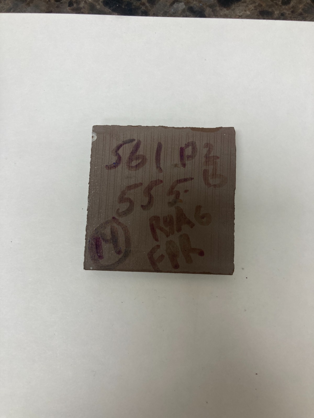 2×2 Tile Glossy Soft Parchment Square Wall Remodel Ceramic C#561-555 Sample