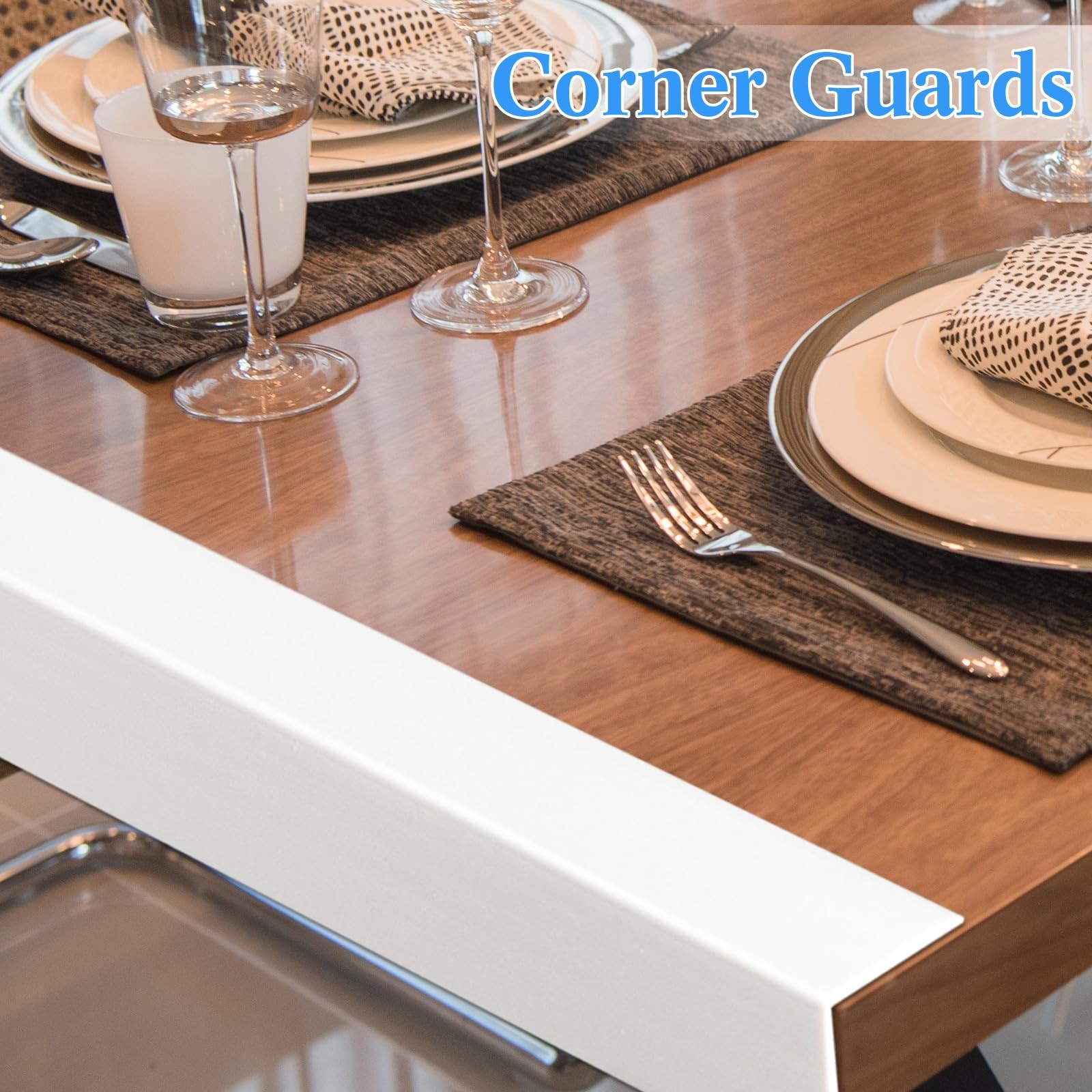 10 Pcs 2-3/8 x 48 Inches Wall Corner Protector Guards, Vinyl Corner Trim Mold…