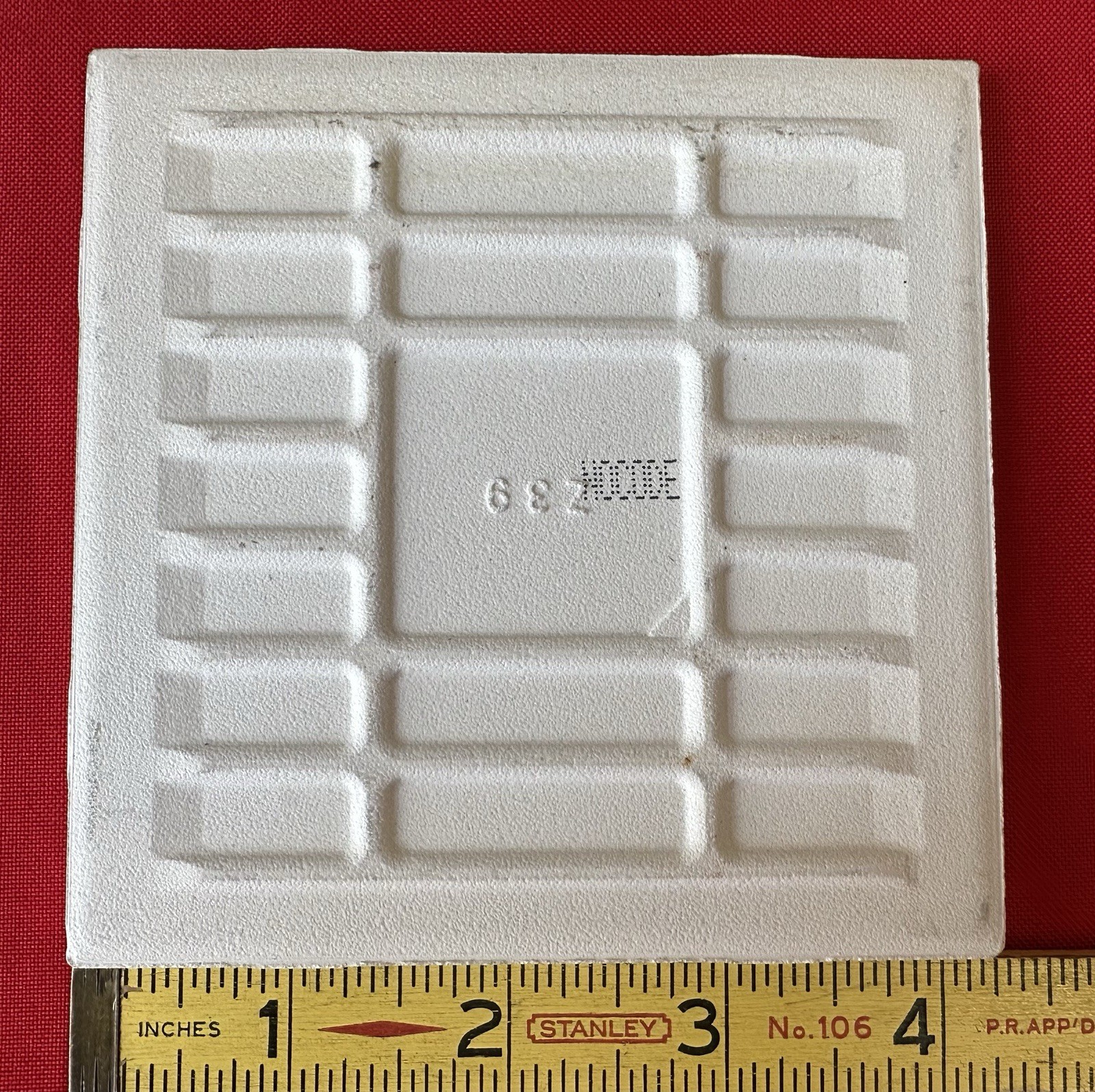 1 pc. Glossy *Desert Gray* Ceramic Tile by Daltile…4-1/4″ NEW STOCK