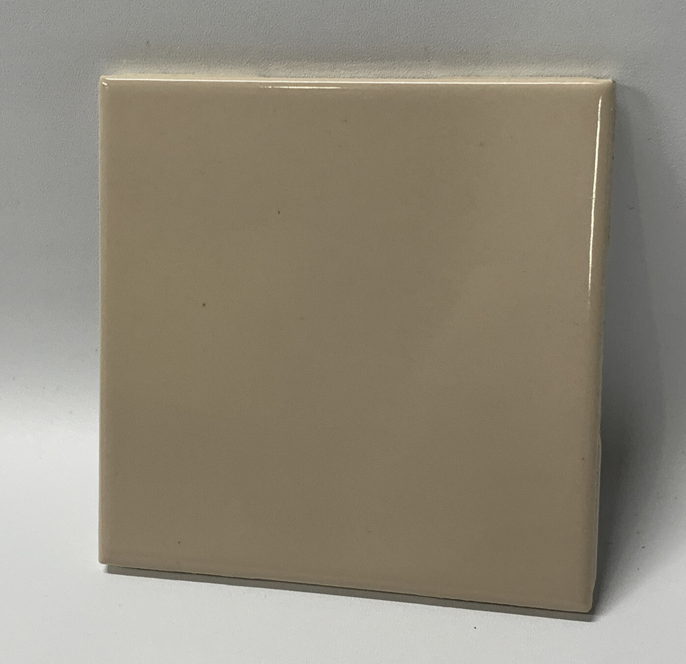 Flesh Tan Ceramic Tile 4 1/4 Vintage FT Mid Century Modern 4×4 Sand Tan