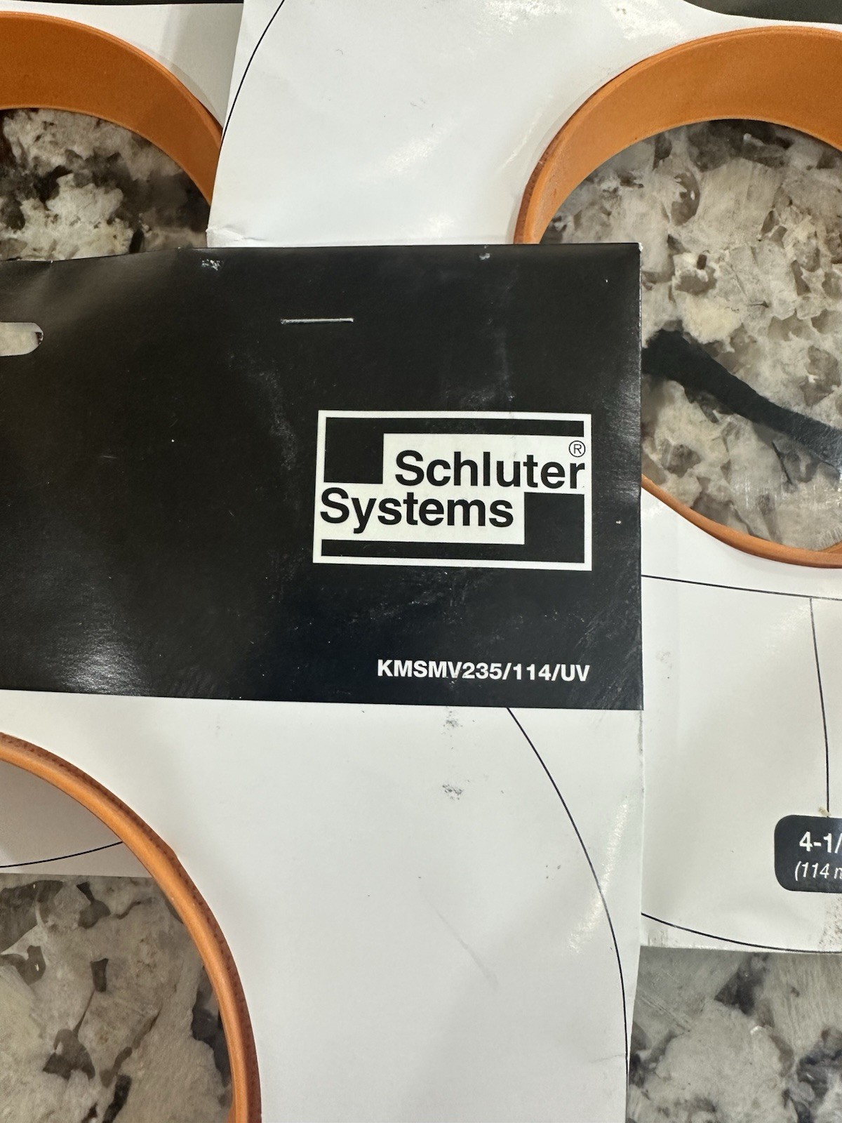 Lot Of 3 – Schluter Kerdi Mixing Valve Seals – KMSMV235/114/UV