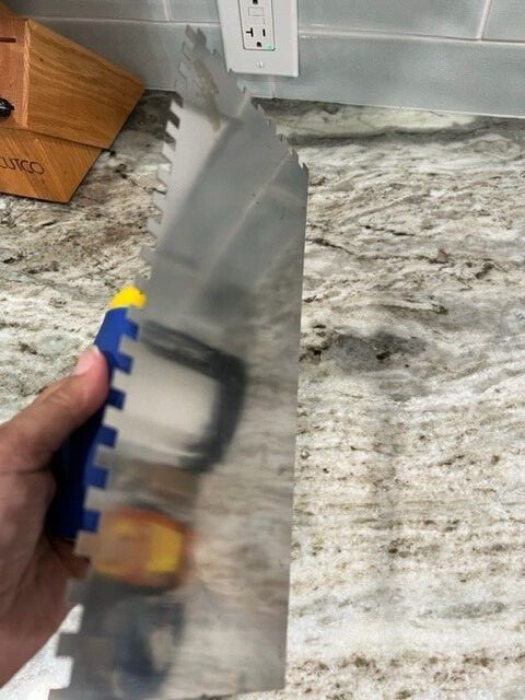 QEP Comfort Grip Pro Preferred 1/4 in x 1/4in x 1/4 in SQ Stainless Steel Trowel