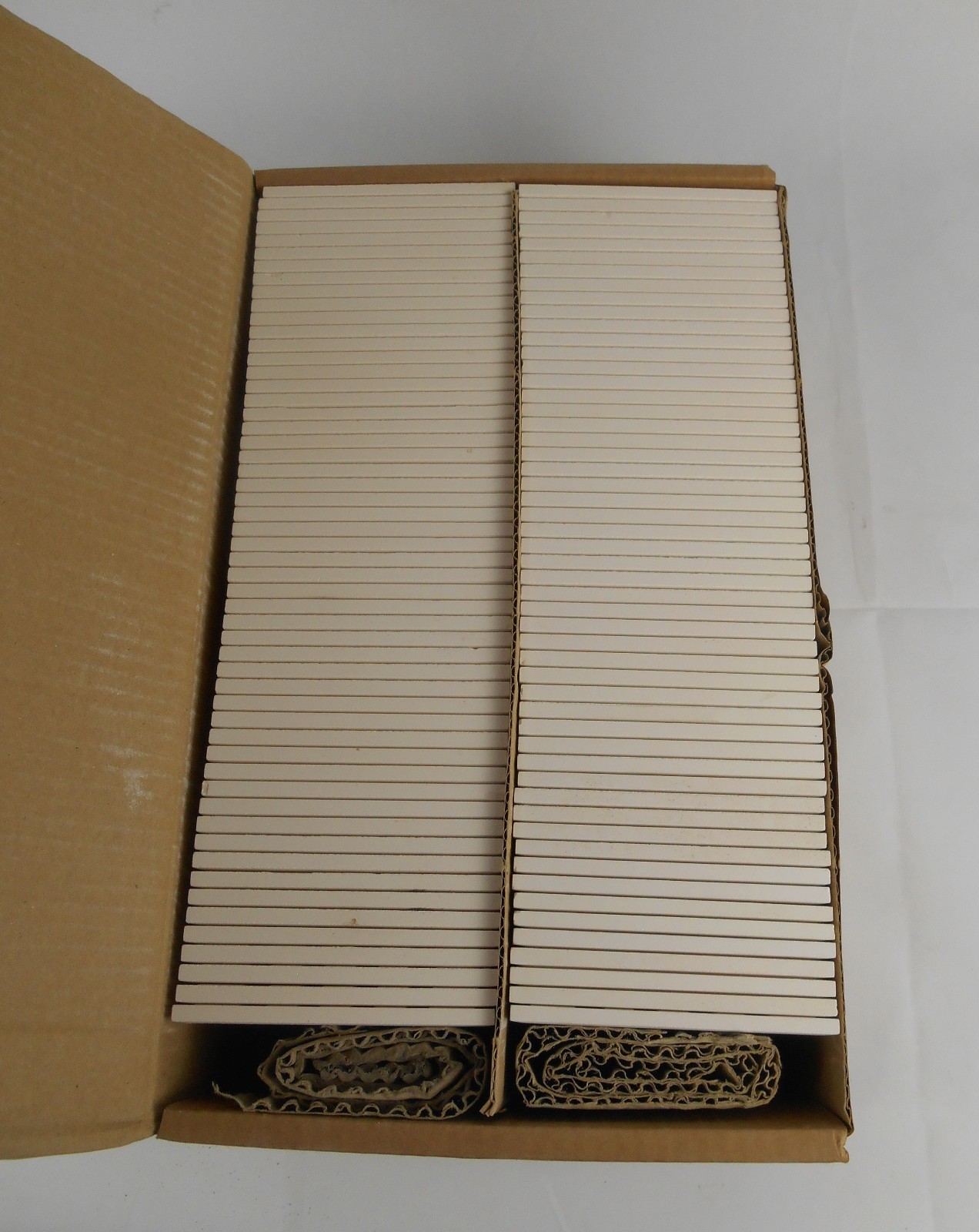 Case of 108 H&L Smith 4-1/4″x4-1/4″ Unglazed Ceramic Tiles NOS