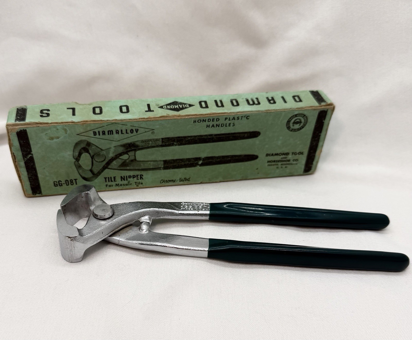 Vtg Diamond Tools Tile Nipper Mosaic Tiles W/ Orig Box GG-08T