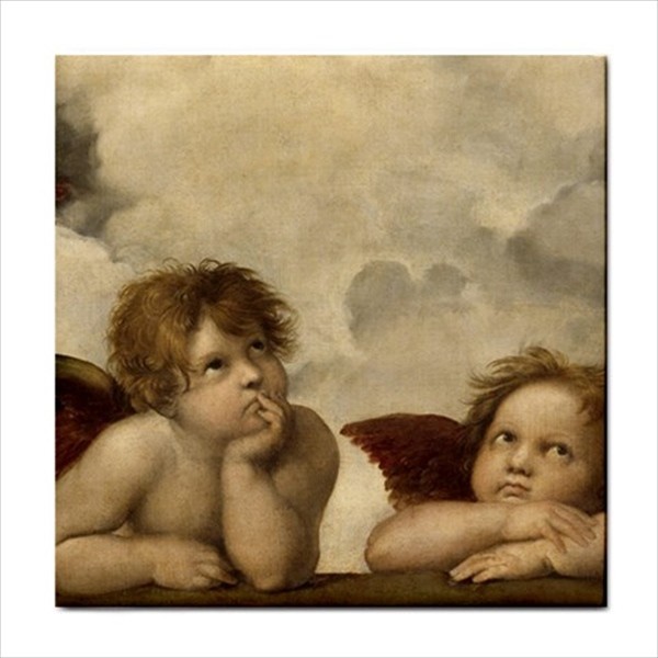 Famous Art Ceramic Tile Set Of 16 Backsplash 4.25″ Tiles Home Decor