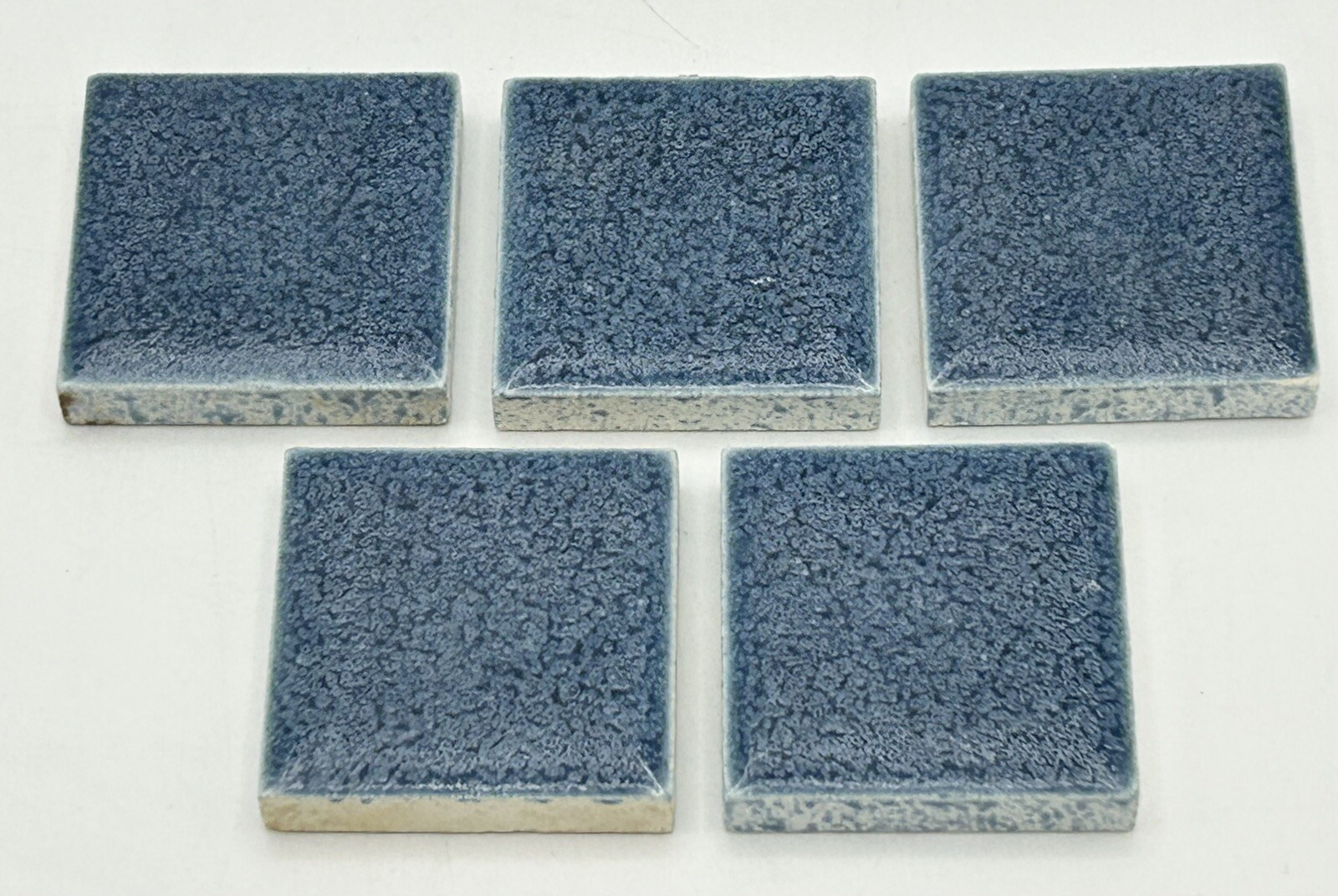 25 pc. Blue Cobalt 1 3/8 Square Ceramic Tile Crystalline American Olean Mosaic