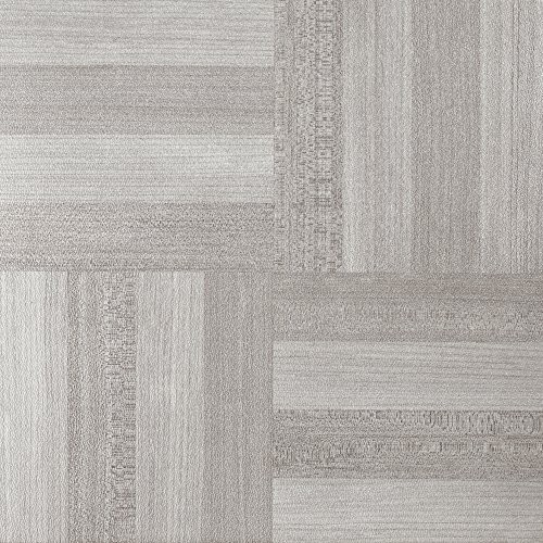 Nexus Self Adhesive 12-Inch Vinyl Floor Tiles 20 Tiles – 12″ X 12″ Ash Grey