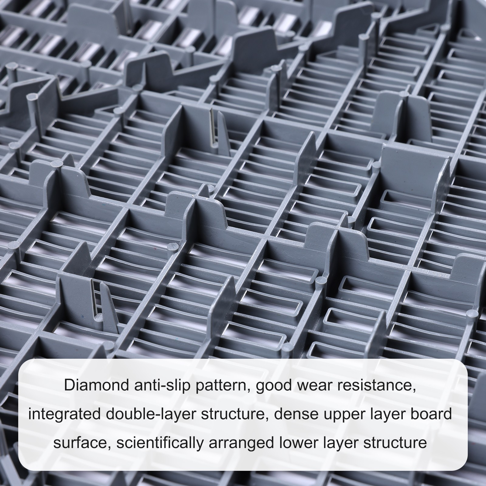 20/25/34 Pack Interlocking Garage Floor Tiles Vented Water Drainage 15.7″x15.7″