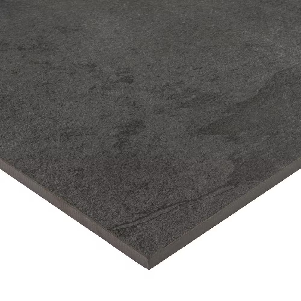 Midnight Montage 2 Cm. X 24 In. X 24 In. Matte Porcelain Stone Look Paver (8 Sq.