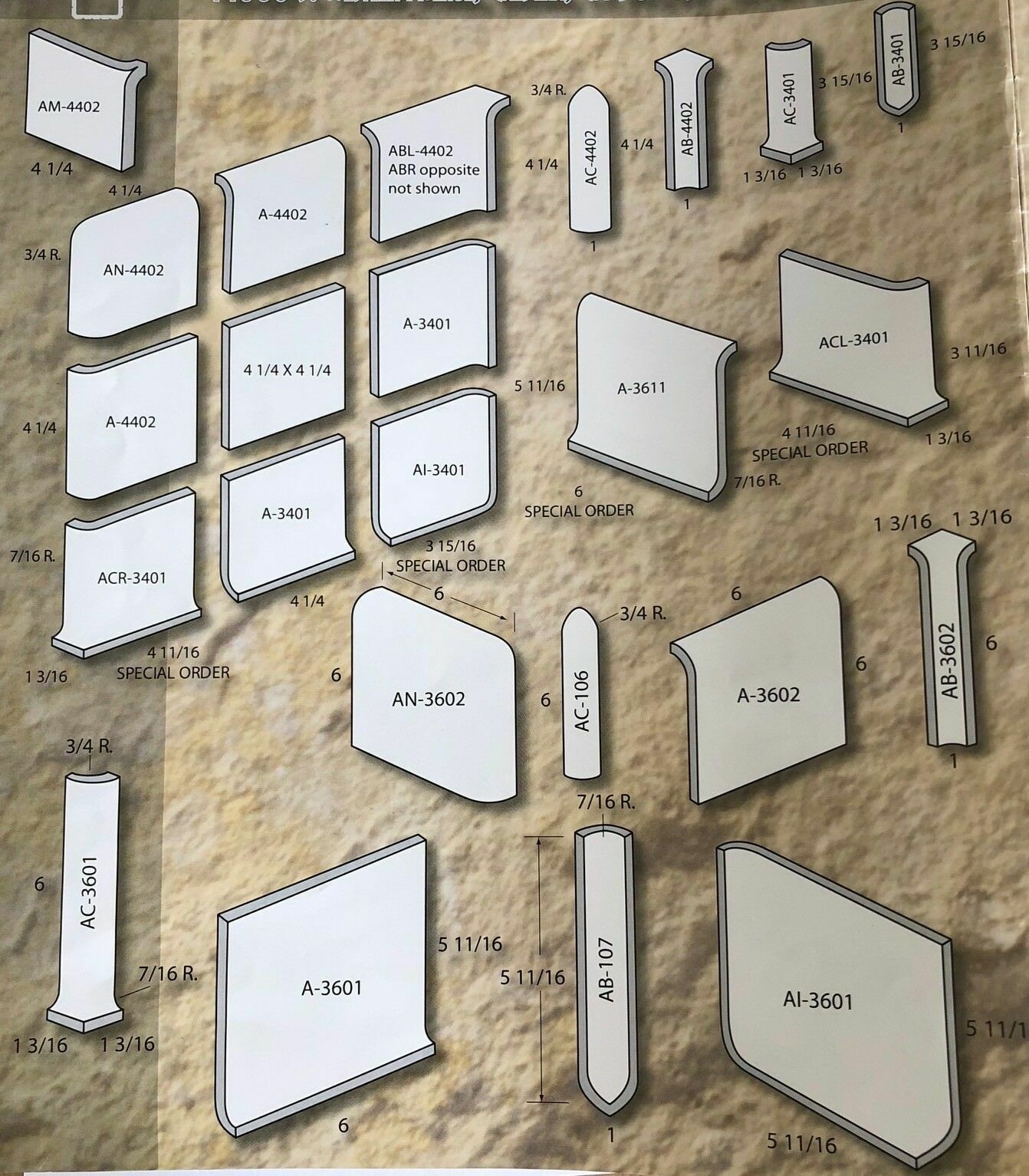 Discontinued Dal tile Mayan White & all colors bumpy splatter dapple dimple