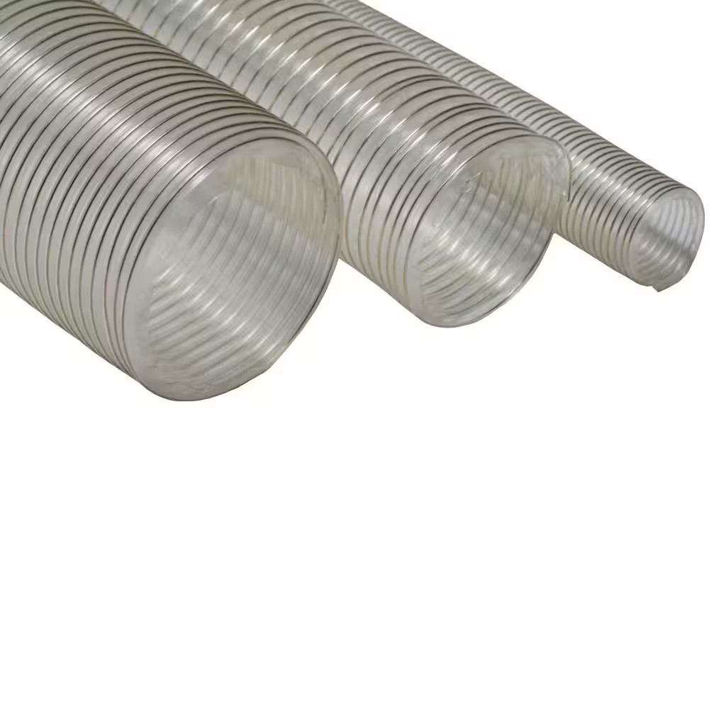 1.75 In. D X 12 Ft. PVC Coil General Purpose Flexible Ducting in Clear