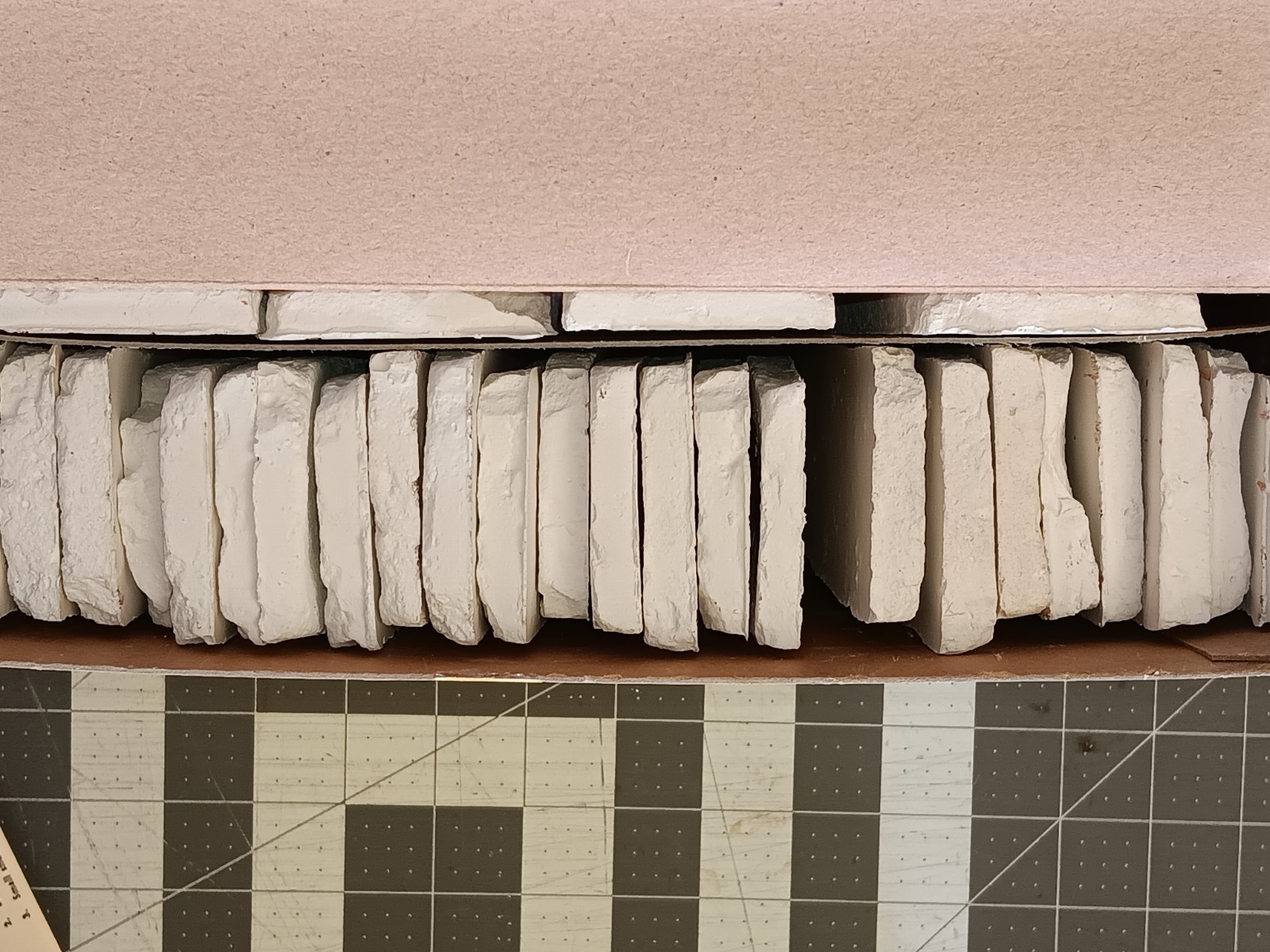 20 square feet Thin Faux White Brick Veneers Wall Brick 3D
