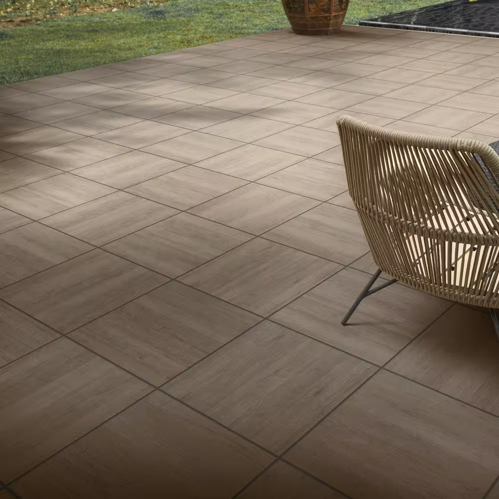 Porcelain Paver Wood Look Foresta Gray 24×24 Outdoor Tile Slip Resistant Patio