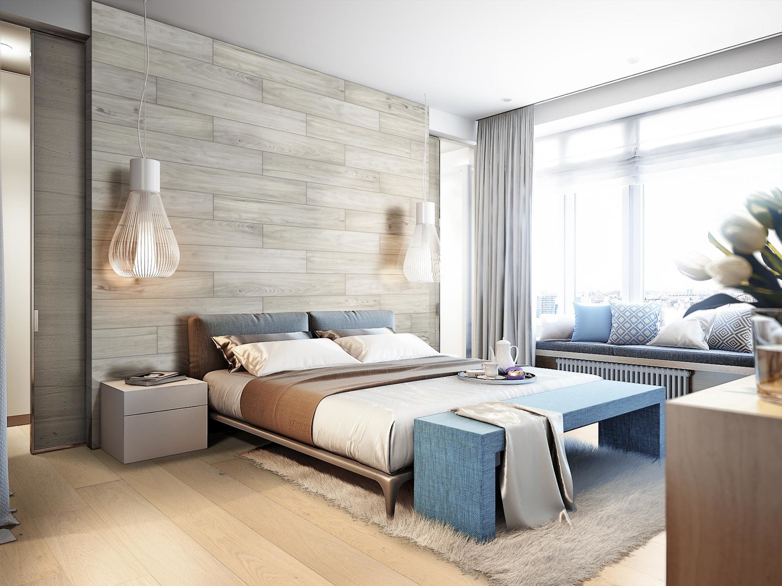Ackland AKNPTCAL8X48P-PL Calvera – 8″ x 48″ Porcelain Wood Look – Polare