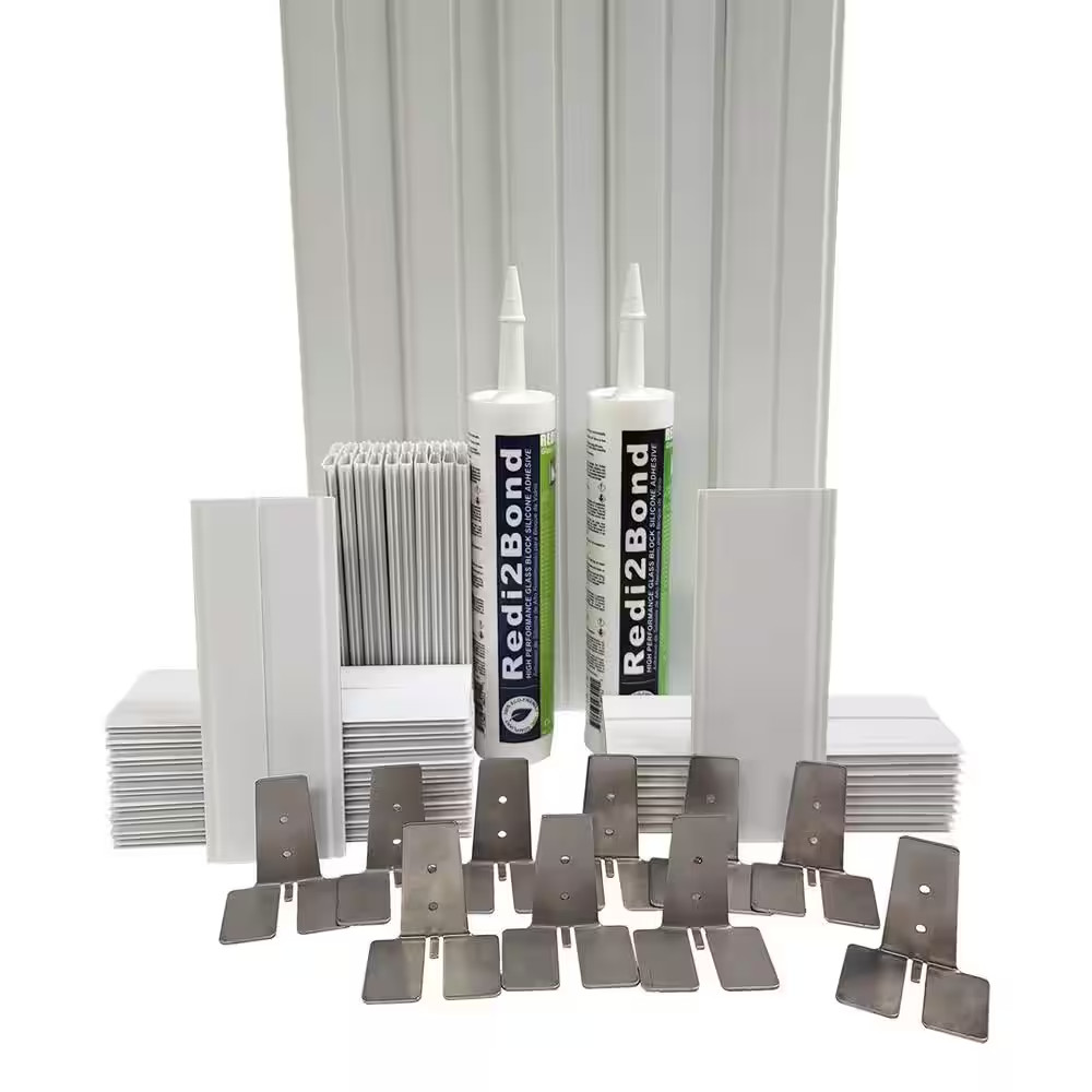 ProVantage Installation Kit 8″x8″x3″ Thick Silicone System Glass 20 Block Kit