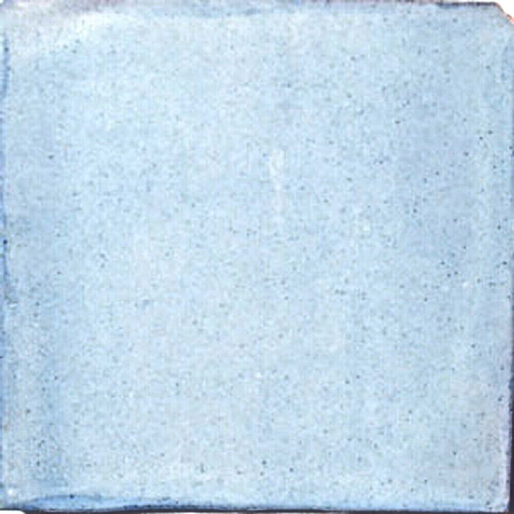 S#003) MEXICAN TILES CERAMIC HAND MADE SPANISH TALAVERA BLUE JEAN COLOR
