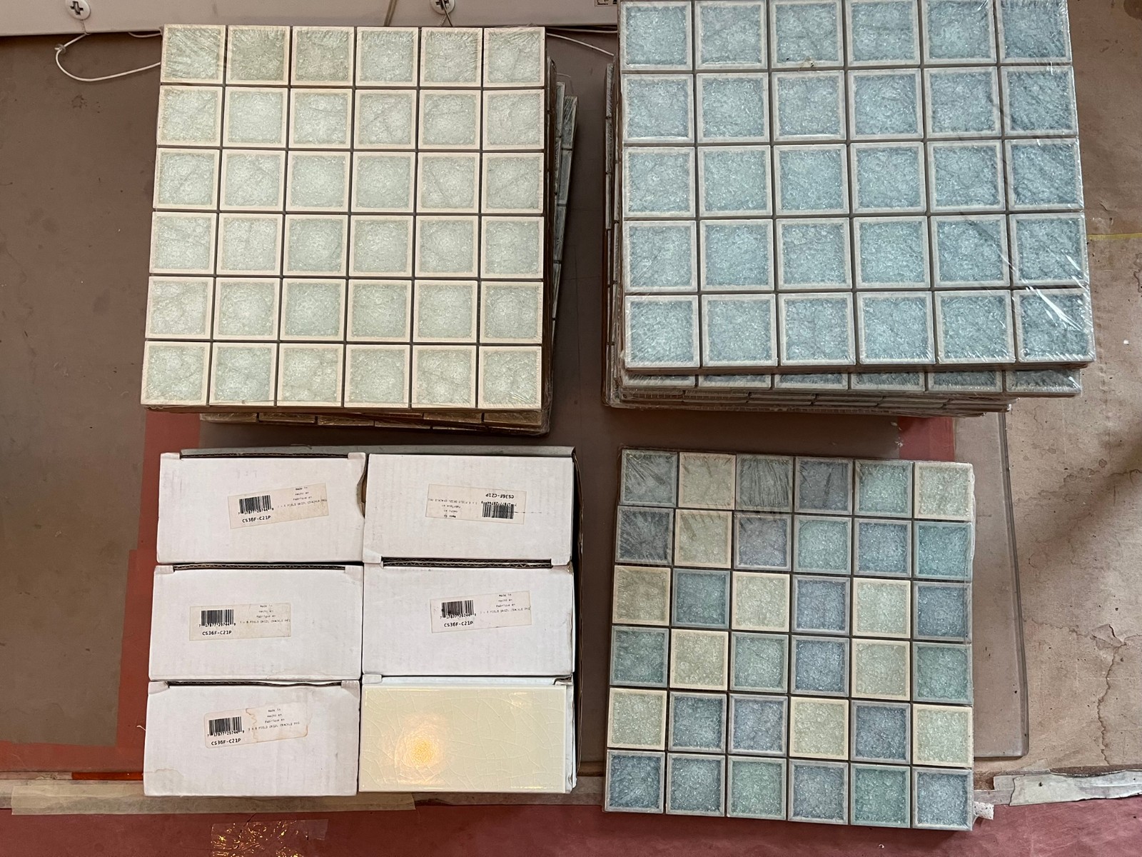 Glass Crackle Ceramic TIle