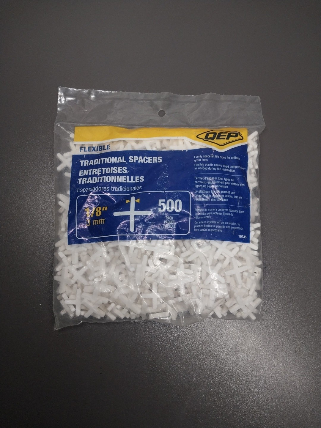 QEP 1/8-in (3mm) X-Shaped Tile Spacers 500-Pack