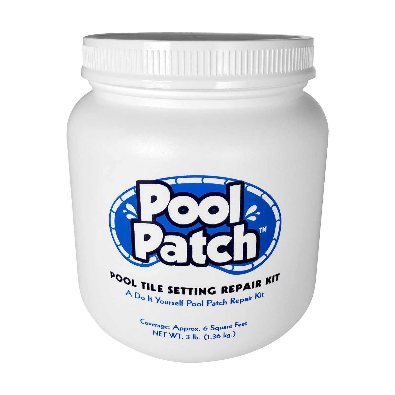 Pool Tile Adhesive Repair Kit 3 lb – Easy Mix Thinset, Quick-Drying, Strong Bond