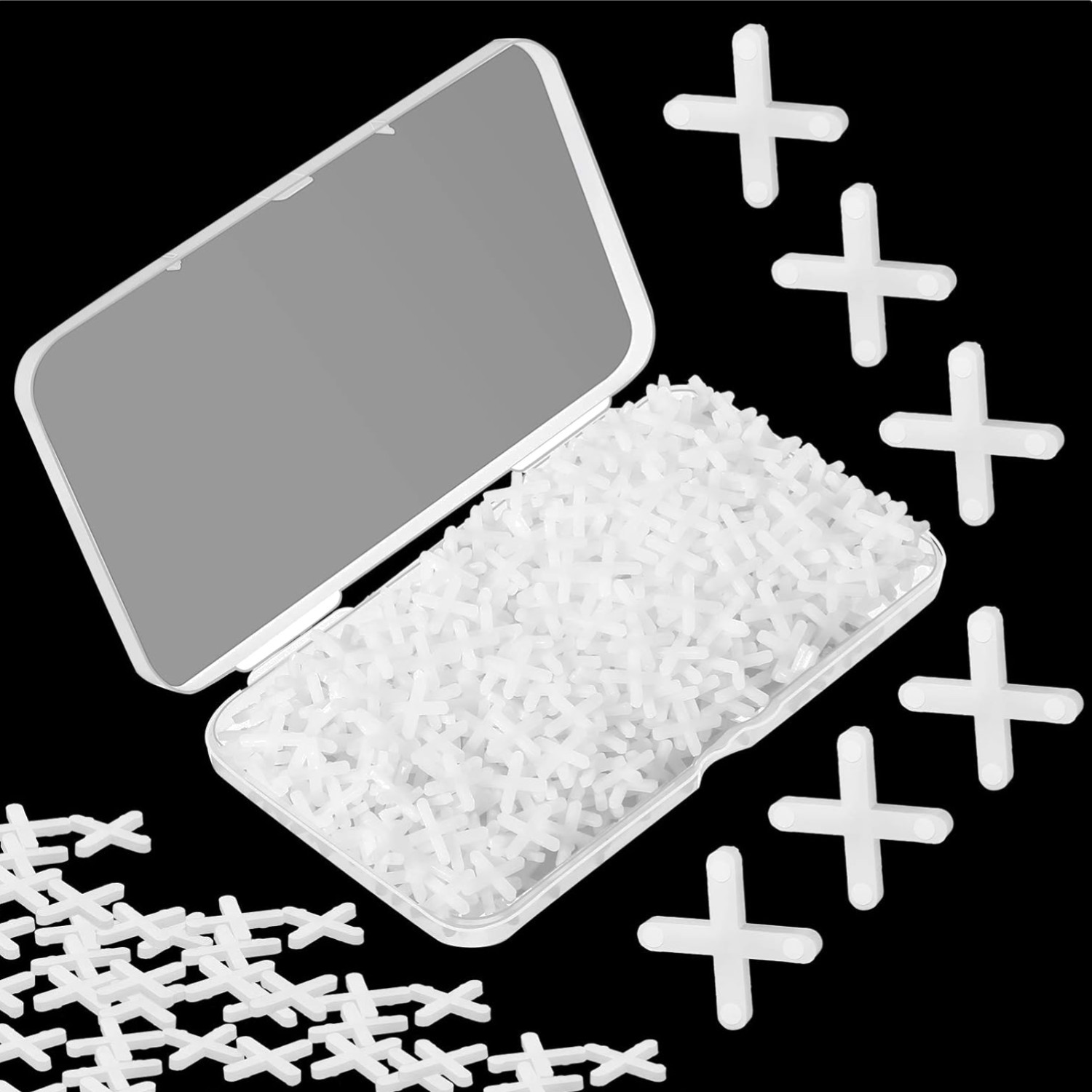 500 Pieces Tile Spacers Levelers 1/4 Inch for Ceramic Stone Installation