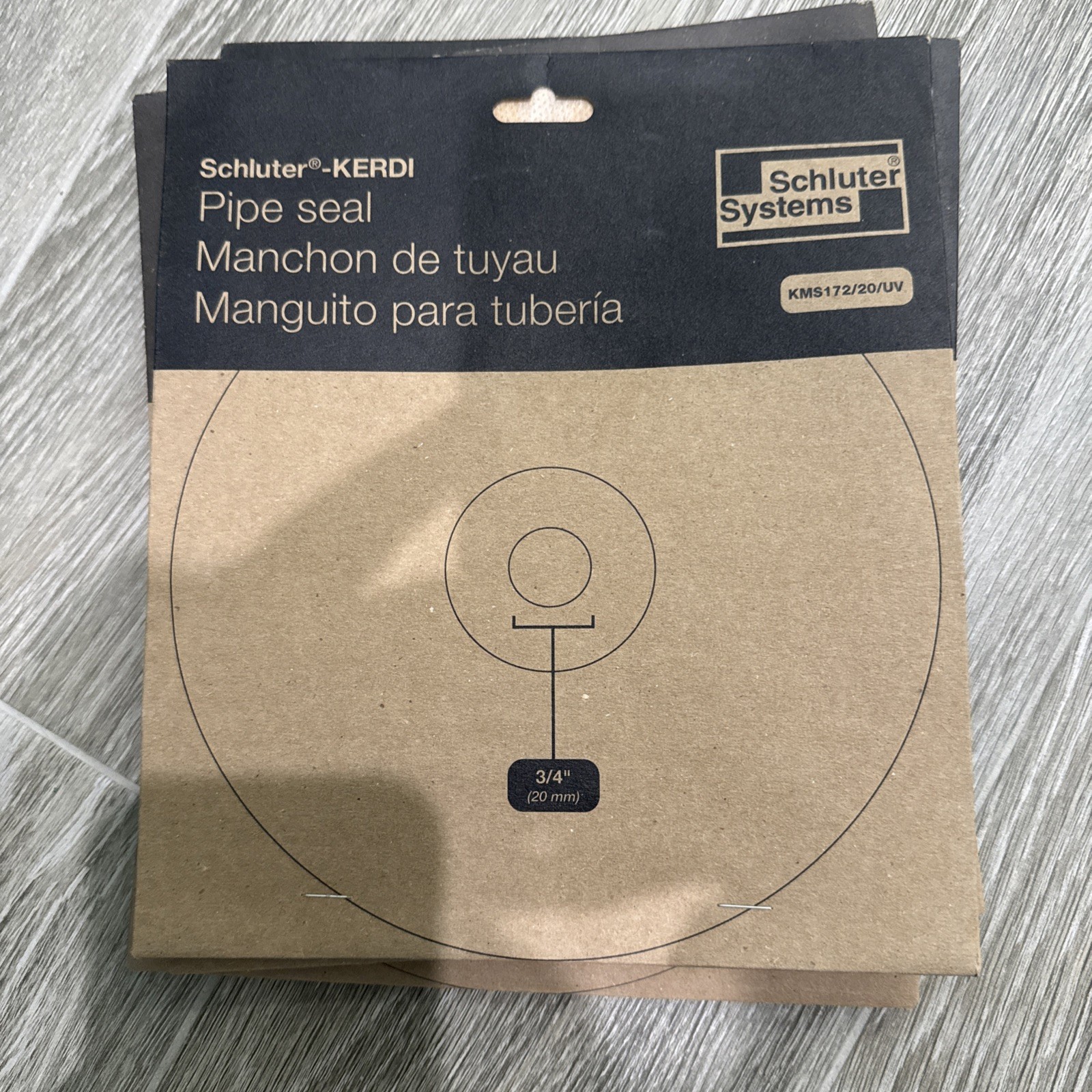 Schluter Kerdi Pipe Seal 3/4″ (20 mm) Brand New Sealed Package Lot Of 5