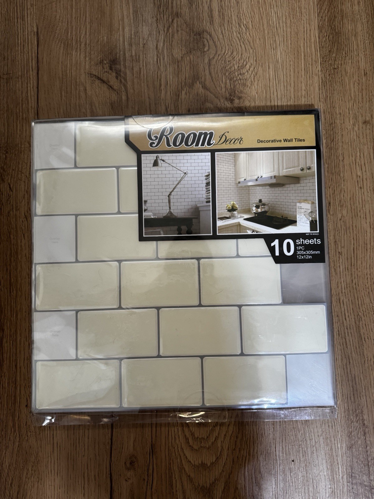 10-Sheet Peel and Stick Tile for Kitchen Backsplash, 12×12 inches White Subway