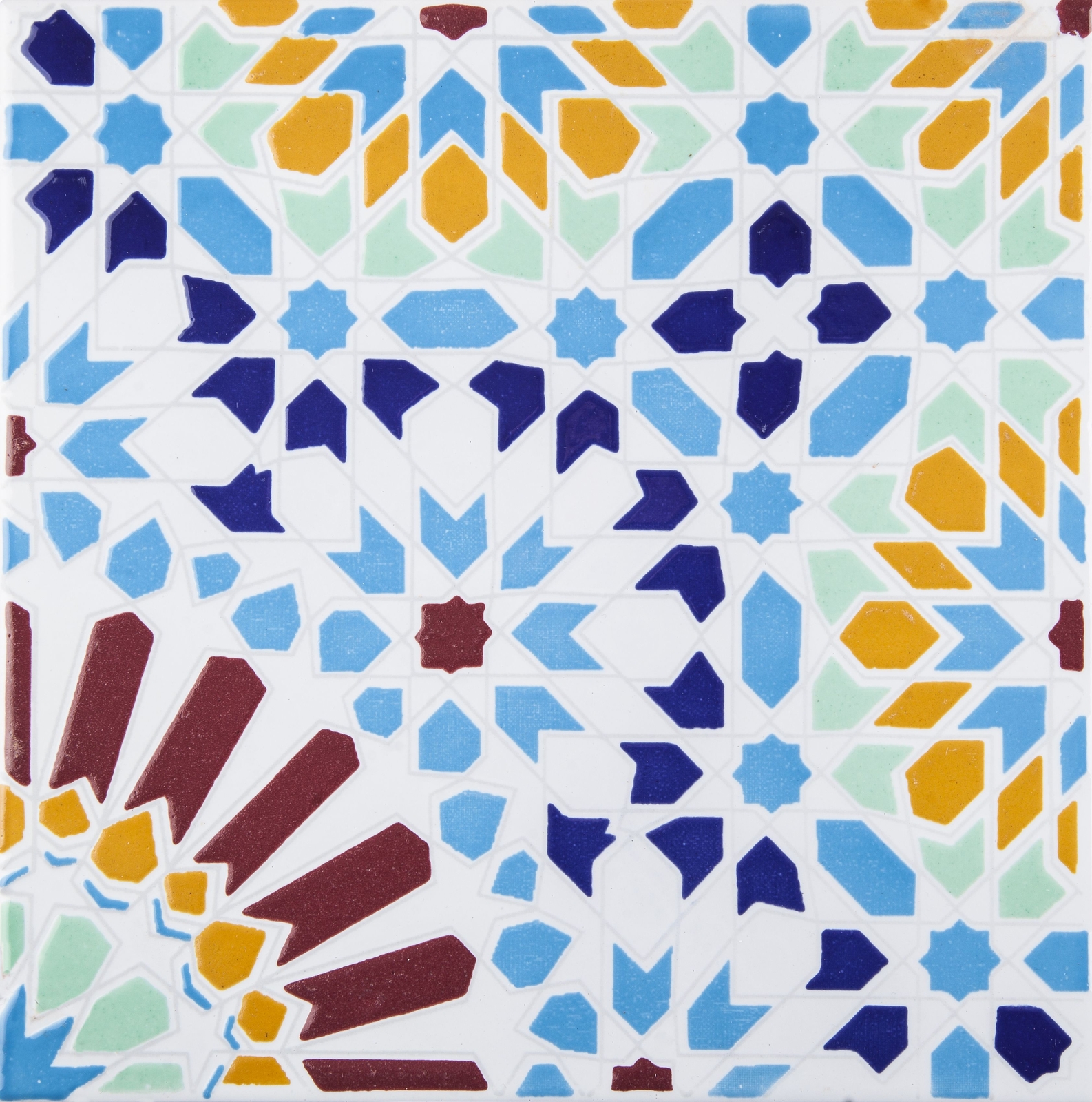 Moroccan Mosaic Tiles 8×8 inch Wall Ceramic Tile for kitchen backsplash – Baha