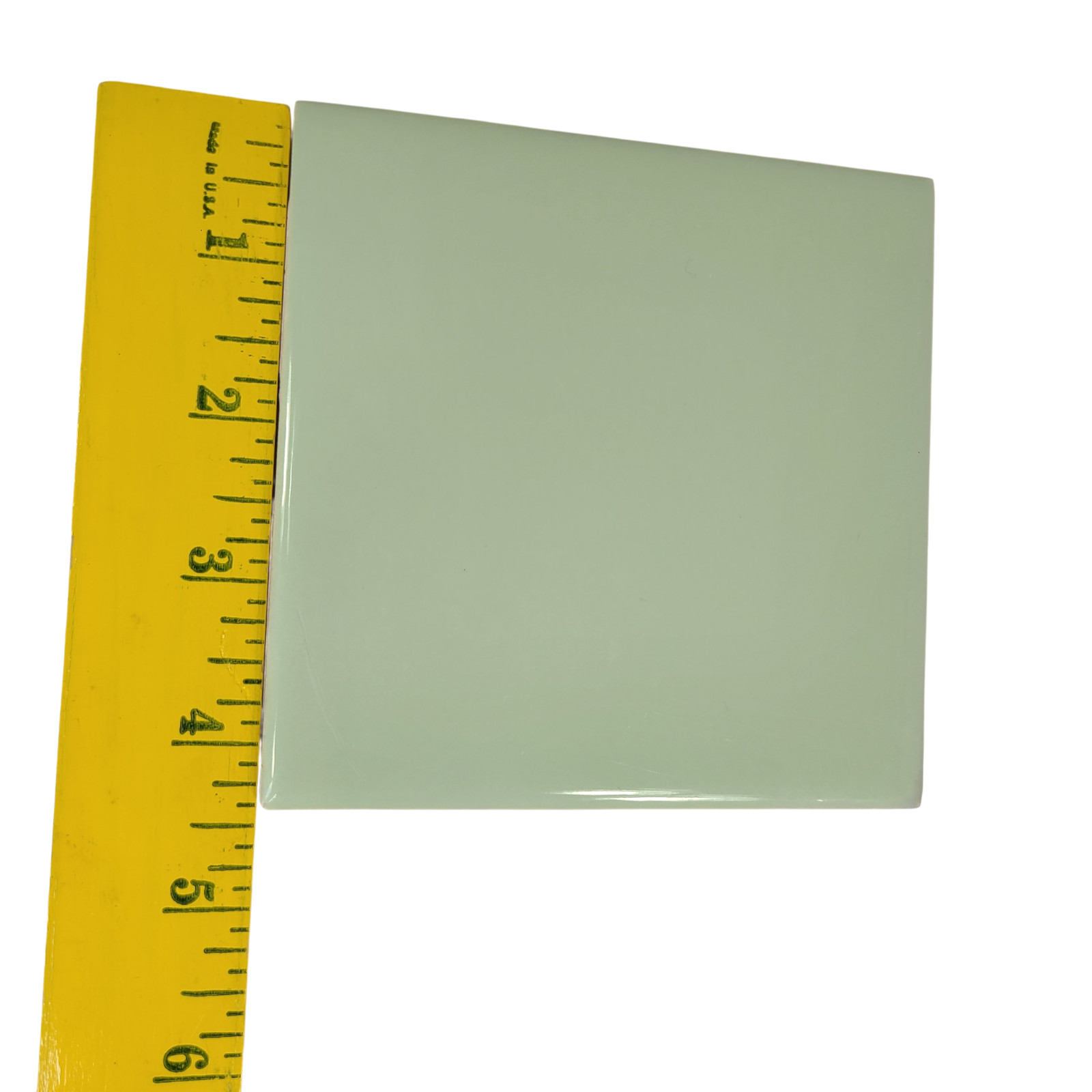 Green Jade Ceramic Tile 4 3/8 inch Jadeite Subway Backsplash Mid Century Modern