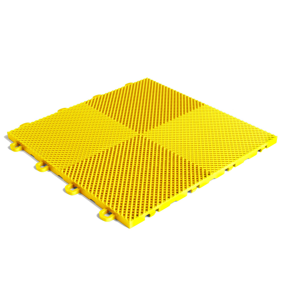 20ft x 24ft Outdoor Basketball Court Kit-Lines and Edges Included Yellow/Blue