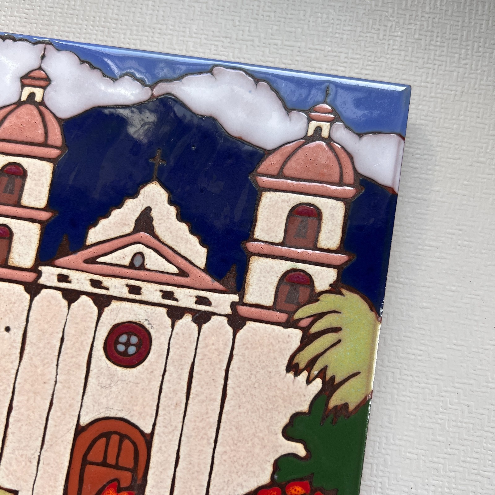 Ceramic Tile Queen Of The Missions Santa Barbara wall hot plate backsplash