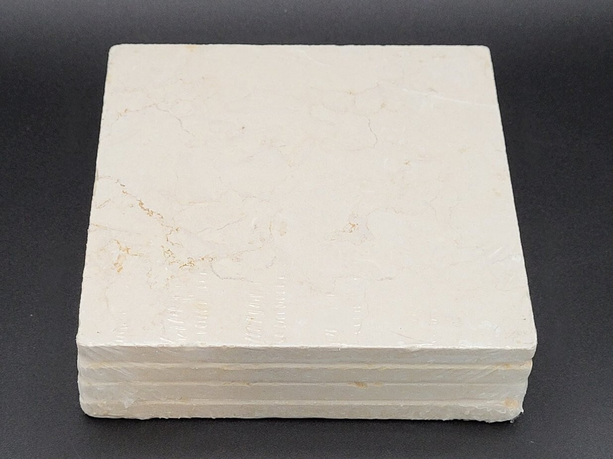 Jeffrey Court Inc Set of 4 Sample Tiles HD-Giallo Siena 6” x 6” Heavy Stone