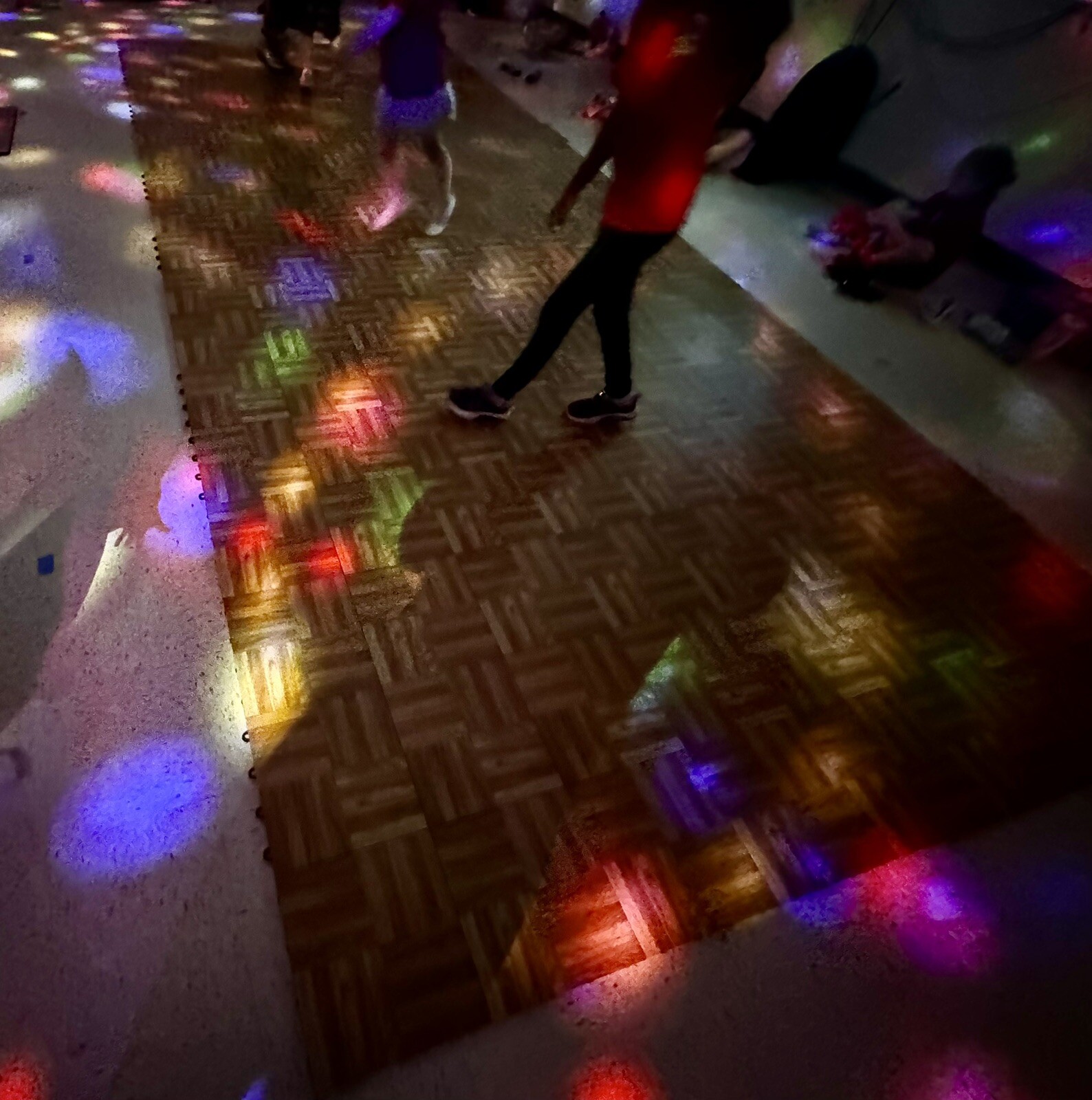 Dance Floor Tiles Kits with Edges, 12″x12″ Tiles OAK