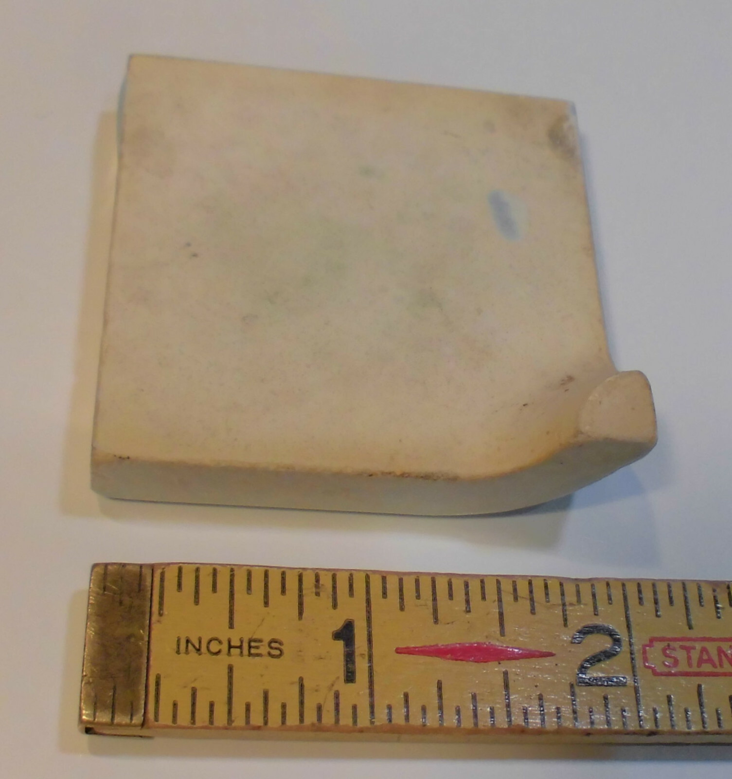 1 pc. *Azure Blue* Ceramic Bullnose Inside Corner Tile 2″ X 2″ American Olean