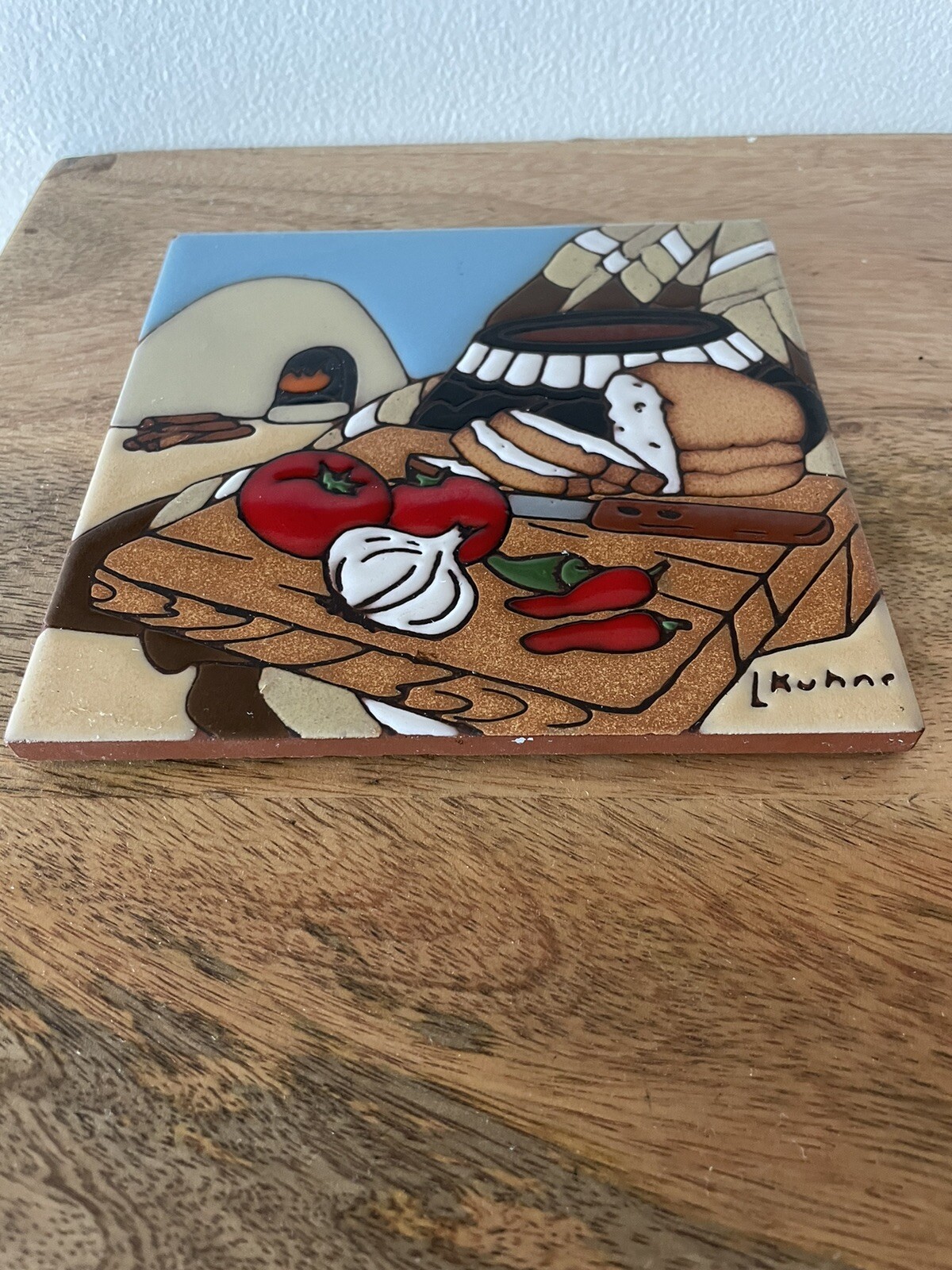 Southwest Kitchen Terra Cotta Tile Vintage Earthtones Tile L. Kuhne