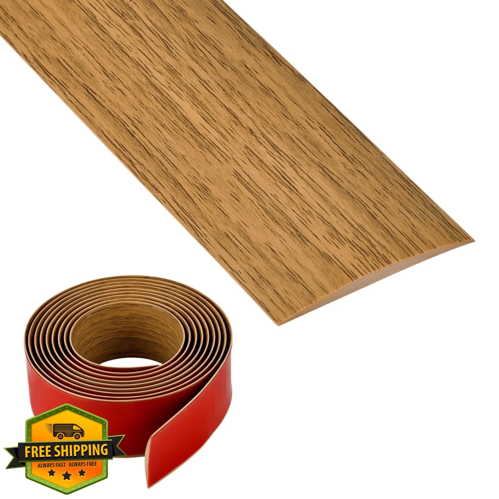 Farady 20Ft Light Brown Wood Grain Floor Strip