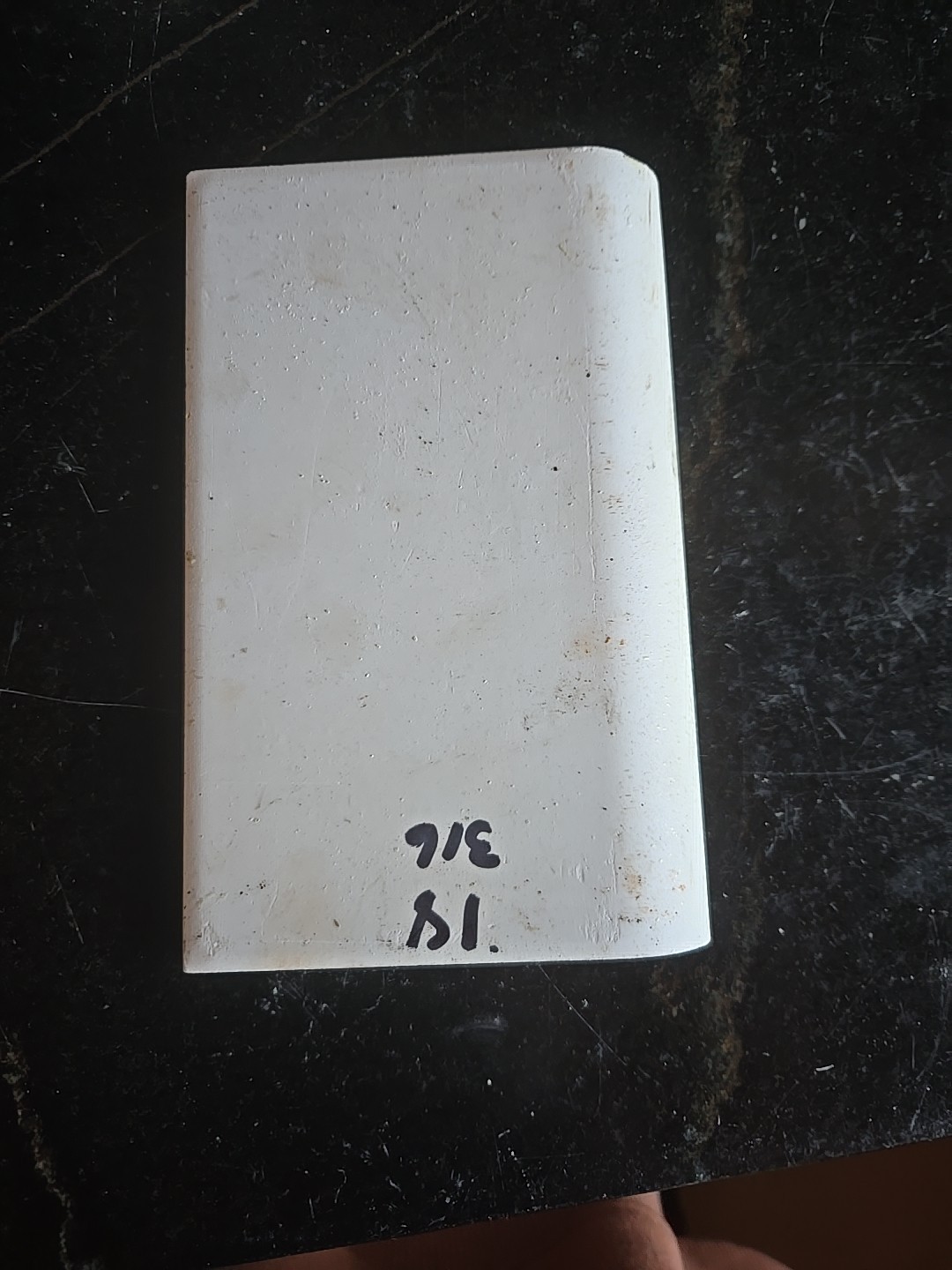 Vintage Ceramic Light Yellow Cove Base Tile NOS 6 1/8″ X 3 7/8″