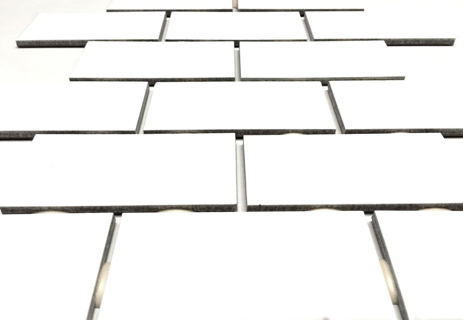2×4 White Subway Glossy Ceramic Wall Tile Kitchen Backsplash Bathroom (10 SHEET)