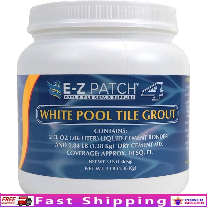 Easy Grout Repair Kit Low Odor Adjustable Epoxy Pool Tile Shower Repair 3lb New