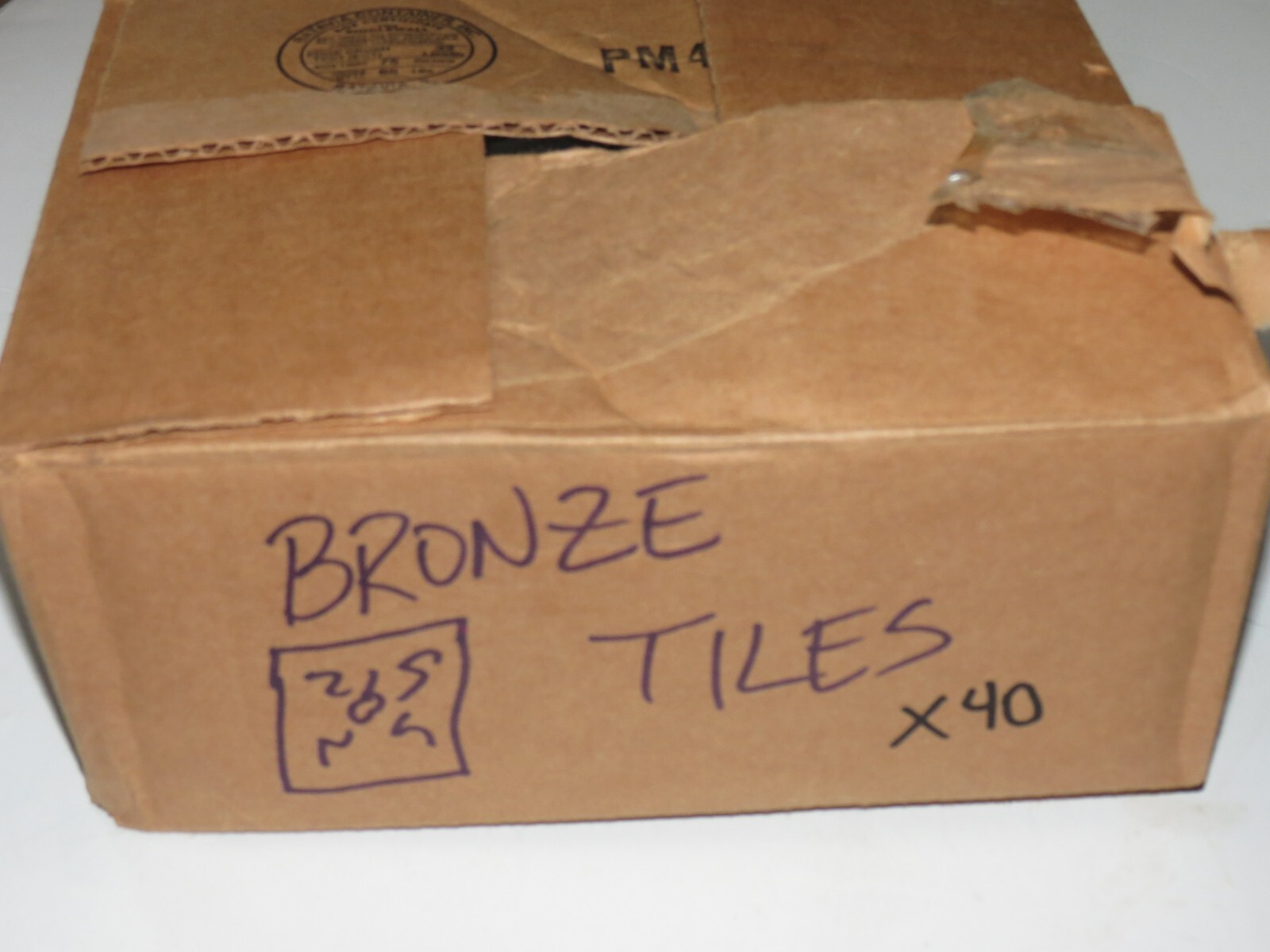 10 Pack Bronze Tile Inserts 2″ x 2” Metal Raised Ivy Accent Deco Made in India