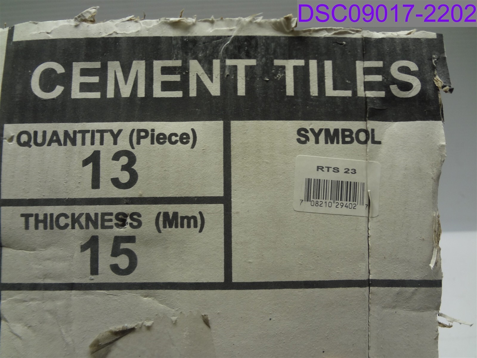 Chipped/Scratched Qty = 5: Rustico Tile Hexagon Blue Cement Tiles RTS23
