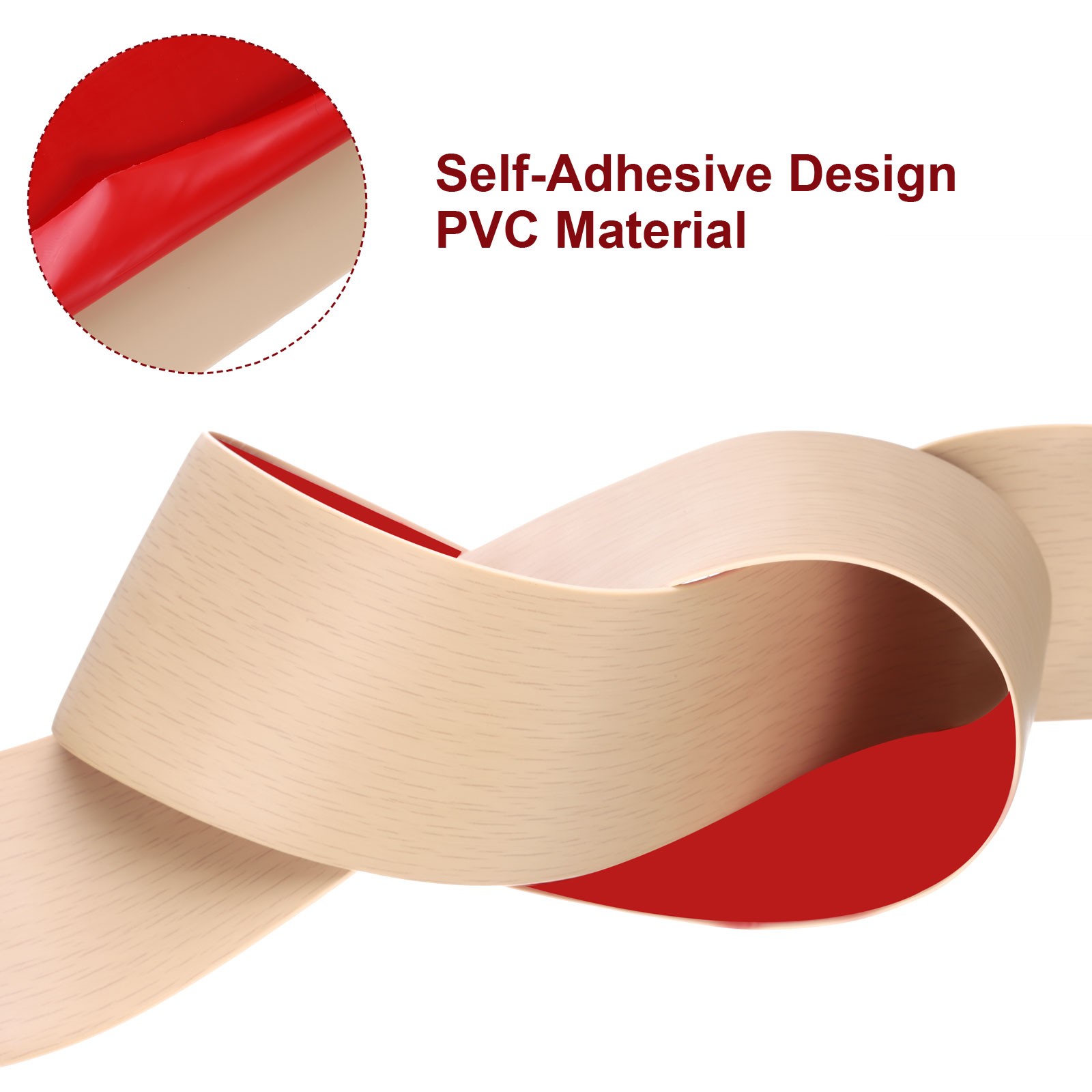 3.3Feet Floor Transition Strip Self Adhesive 3″ Floor Cover Strip Maple Grain