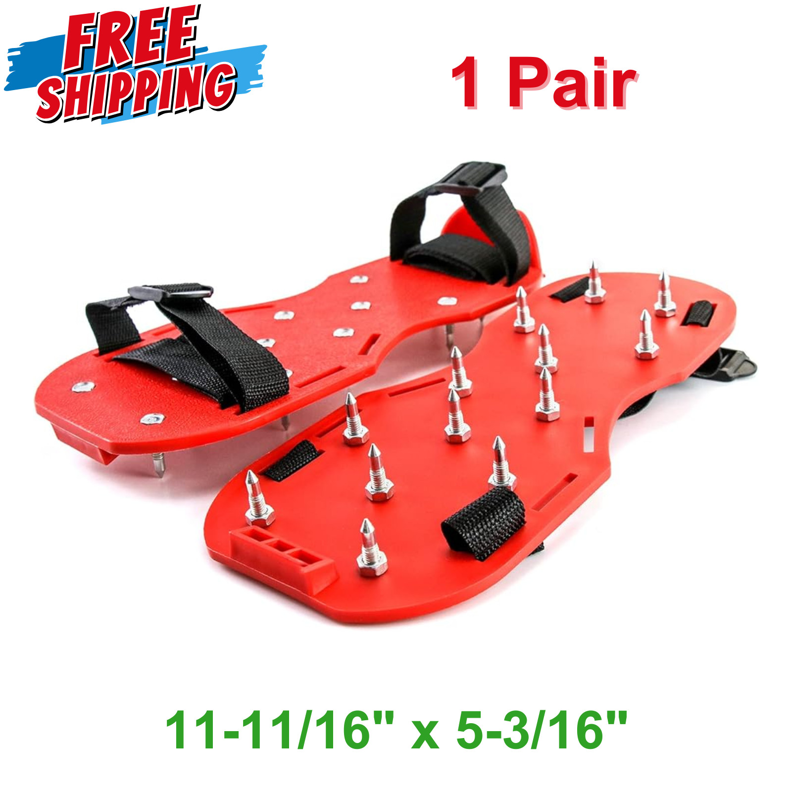 Gunite Spiked Shoes With 3/4” Short Spikes Perfect For Epoxy Floor Overlay 1Pair