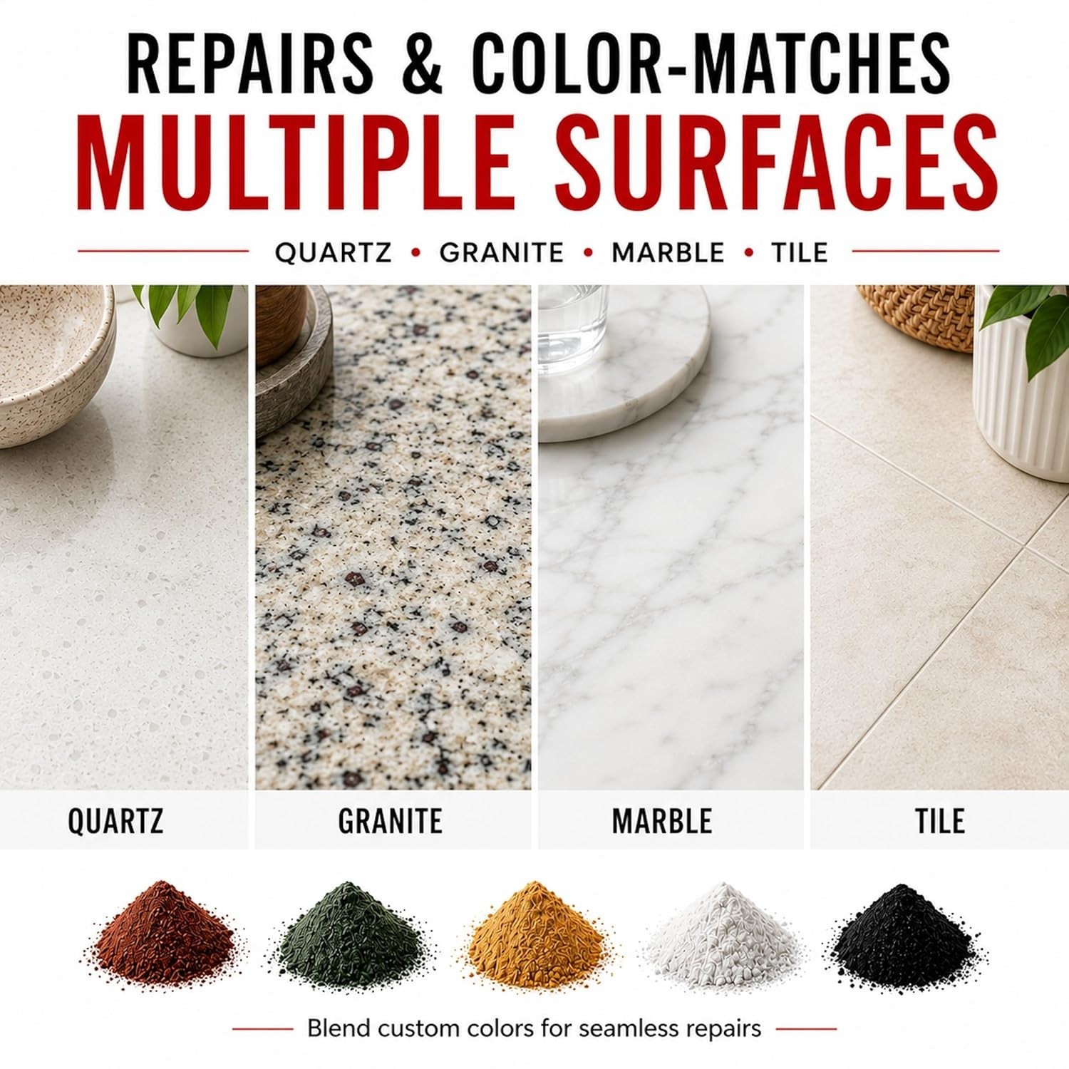 Stone Repair Kit 20oz – Chips & Cracks Fix – EZ-Tint 5-Pack/`