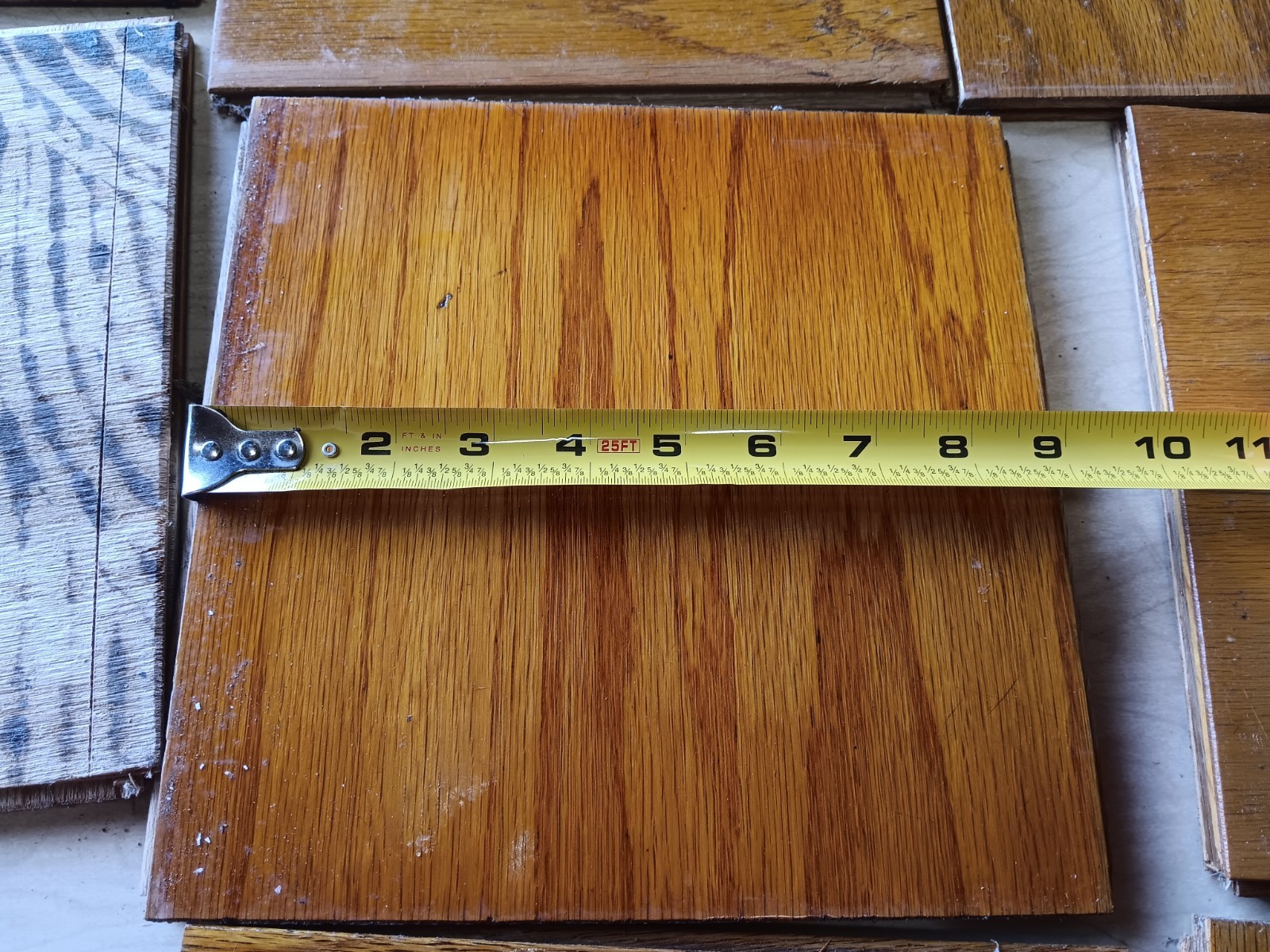 9 USED Vtg. BRUCE Oak 9×9 Parquet Floor Tiles REFINISHED flooring MCM