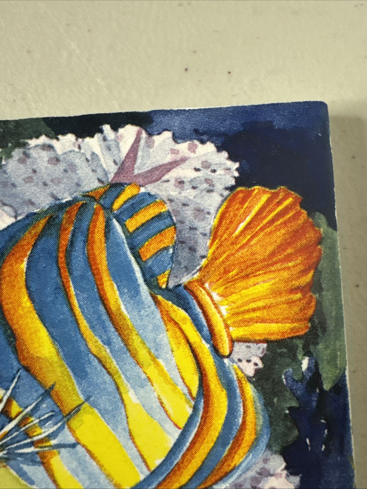 Jeffrey Court Fish N Coral Decorative Ceramic Tile Tropical Reef Coastal Art