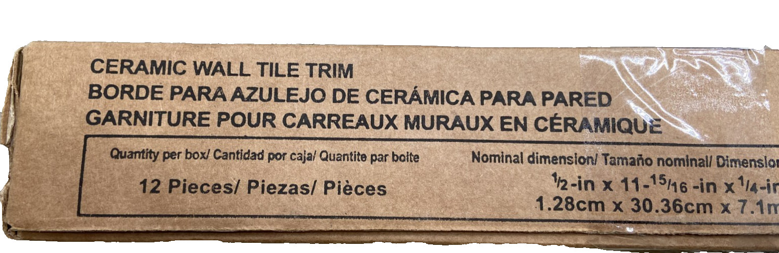 Daltile K175-S1/212J1P2 1/2″x12″ Jolly Ceramic Wall Tile Trim 13-pieces